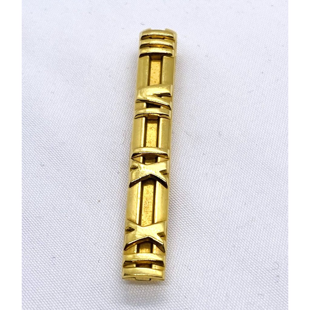Tiffany  Co 18k Yellow Gold Atlas Roman Numeral Money Clip